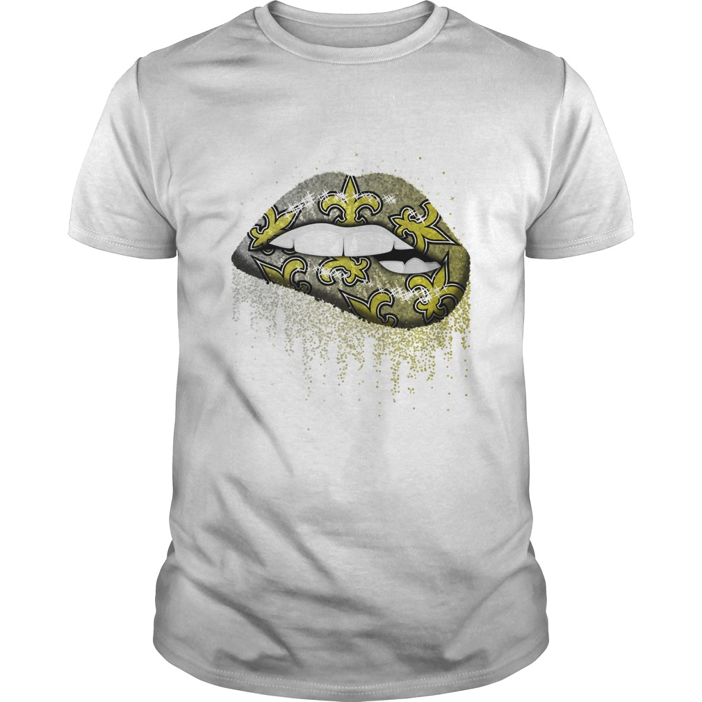 New Orleans Saints Lips T-Shirt